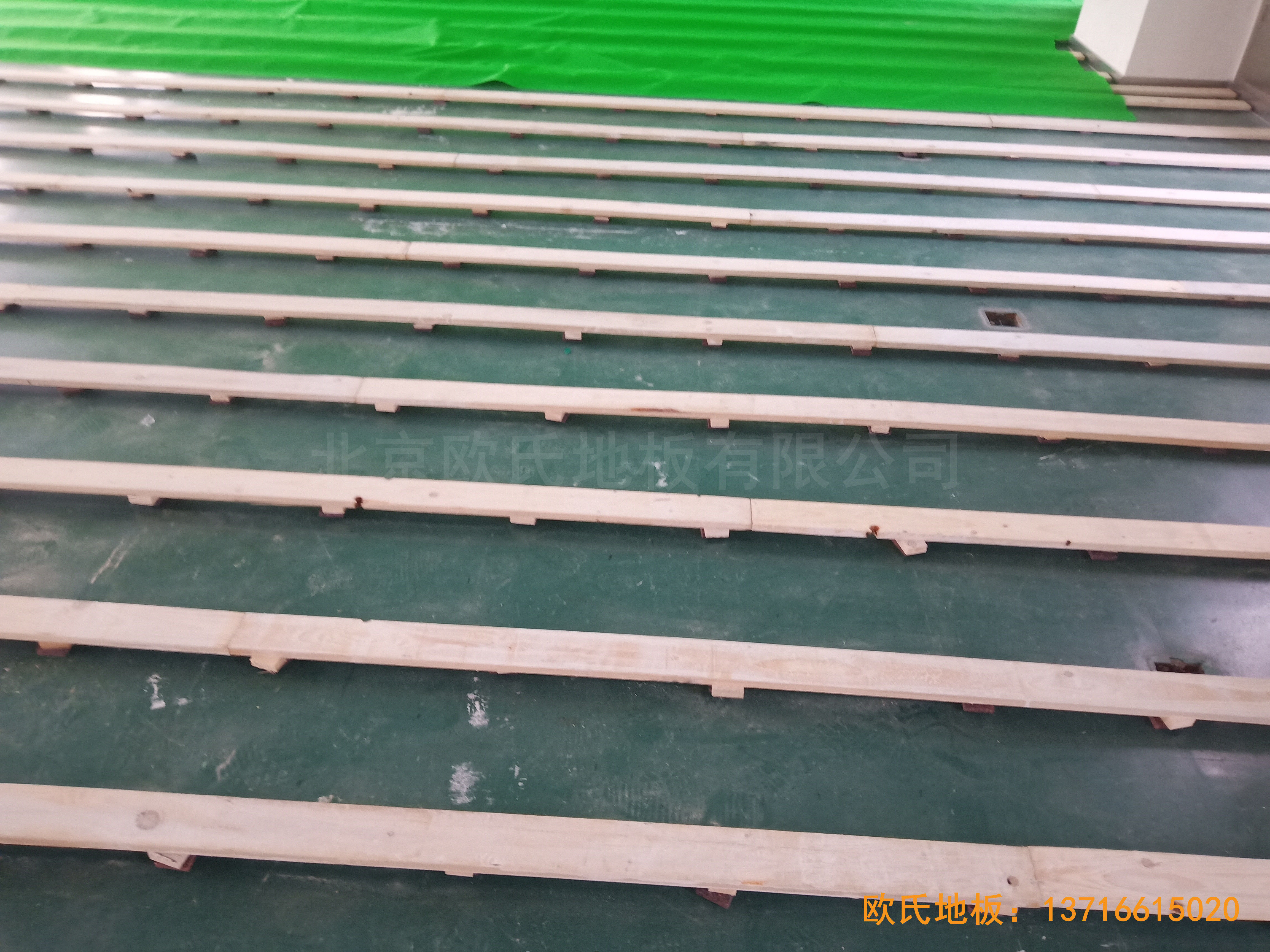 中國科學院技術研究所運動館運動木地板鋪設案例2