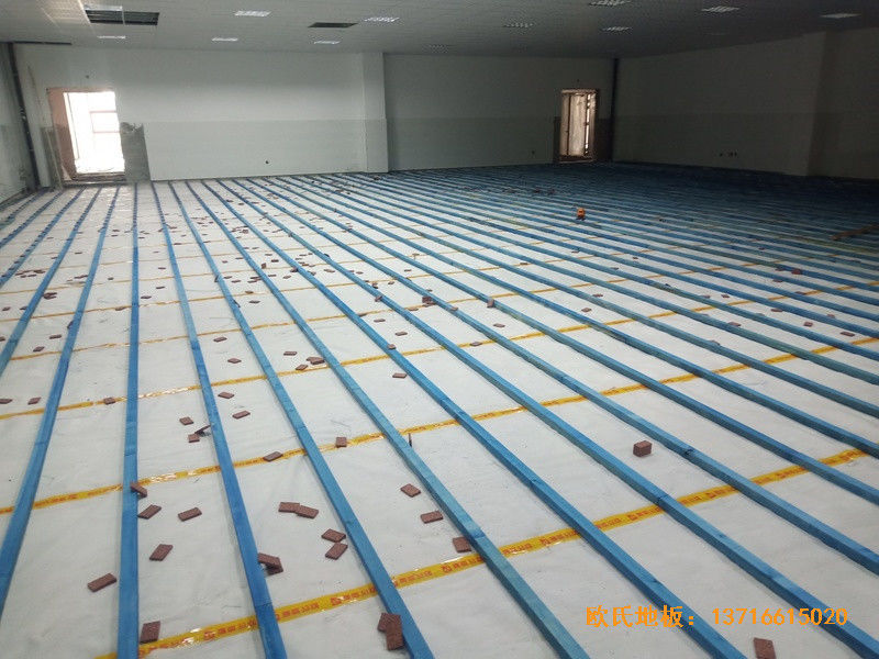 內蒙全民健身活動中心運動地板安裝案例1