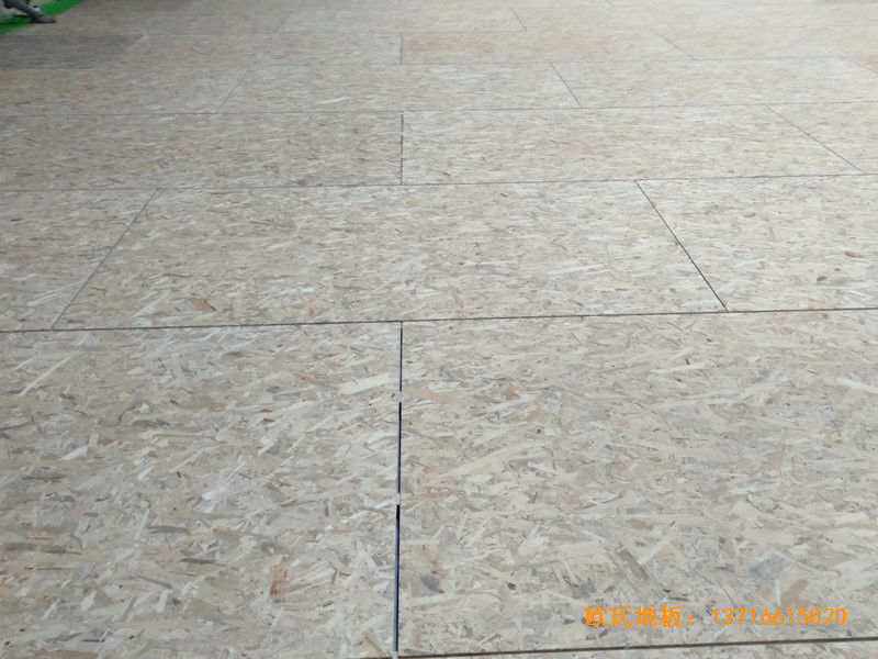 南京樂活體育館運動木地板施工案例2